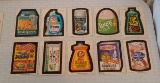 Vintage 1979 Topps Wacky Packages 10 Card Lot All Different Rare Stickers