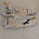 Vintage Looney Tunes Keds Shoe Pair Set Tweety Sylvester 1993 Warner Brothers Size 7 1/2