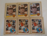 6 Card Lot 1983 Topps & Fleer Baseball Cal Ripken Jr 2nd Year Orioles HOF