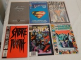 6 Comic Book Lot Superman Marvel Hulk Transformers Sabre Tooth