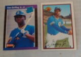 1989 Donruss & Bowman Baseball Rookie Card Pair Ken Griffey Jr Mariners HOF