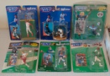 6 Baseball & Football Kenner Starting Lineup Lot MOC SLU Griffey Jr Deion Plummer Kearse