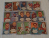 17 Vintage 1953 Bowman NFL Football Card Lot w/ Stars