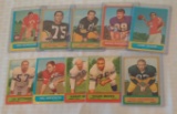 10 Vintage 1963 Topps NFL Football Card Lot