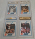 4 Michael Jordan GRADED Card Lot UNC Collegiate RC Bulls NBA Basketball GEM MINT 10