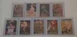 9 Vintage 1957 Topps Baseball Card Lot