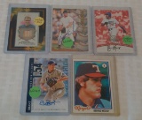 MLB Baseball Game Used Relic Insert Autographed Lot Rediscover Topps