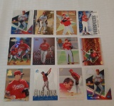12 Pat Burrell & Bobby Abreau Phillies Rookie Card Lot RC