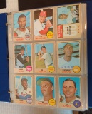 Vintage 1968 Topps Baseball Card Album Stars HOFers 624 Cards Starter Set