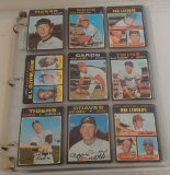 Vintage 1971 Topps Baseball Card Album Full 325 Cards Starter Set Lot