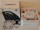 Hubsan FPV Mini Quadcopter w/ Extra Body Rotors Rotor Guard Used Once First Person View HICH107D Box