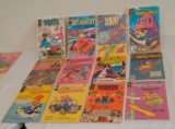 Vintage 12 Gold Key Whitman Comic Book Lot Fat Albert Mighty Mouse Woody Popeye Bullwinkle