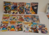 16 Different Vintage Fantastic Four Comic Book Lot Marvel
