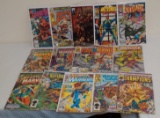 15 Vintage Modern Comic Book Lot Captain Marvel Daredevil