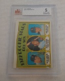 Vintage 1972 Topps Baseball #79 Carlton Fisk Rookie Card Sox HOF Beckett GRADED 5 EX