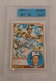 Vintage 1983 Topps Baseball Jim Palmer Autographed Card Orioles HOF JSA Beckett Slabbed