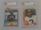 2 Vintage Topps Terry Bradshaw Beckett GRADED NFL Football Cards Pair Steelers HOF 1978 1979 EX+