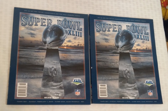 2 Super Bowl XLIII 43 Official Game Program NFL Football Steelers Cardinals 2009