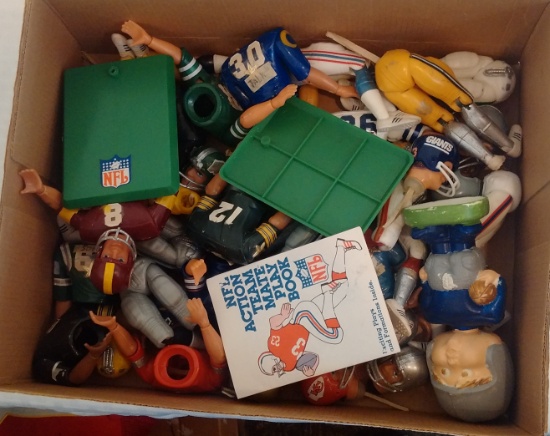 Vintage 1977 Pro Sports Team Mate NFL Action Football Figure Lot  9'' Toys Rare Many Parts Pieces