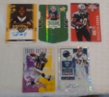 5 Low #'d Stars Rookies NFL Football Baseball Card Insert Lot Autographed Signed