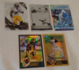 5 Low #'d Gold Refractor NFL Football Baseball Card Insert Lot 1/1 Printing Plate