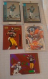 NFL Football Card Insert Lot Bowman Chrome Garrard X Factor Terrell Davis HOF Leather Kordell Moore