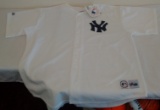 Brand New w/ Tag New York NY Yankees Button Down MLB Baseball White Jersey XXL Blank Bank