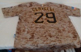 Francisco Cervelli Pirates Camo MLB Baseball Majestic Jersey Size 56