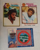 Vintage 1979 Topps NFL Football #390 Earl Campbell Oilers RC Rookie & RB w/ Game Used Jersey Card