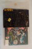 3 Vintage 1977 Star Wars Comic Book Lot Whitman Factory Sealed Promo Release Blank No UPC #4 #5 #6