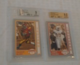 2006 Press Pass Football Rookie Card Pair BGS 9.5 Gem Mint 9 Vince Young Reggie Bush Old School RC