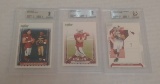 3 Matt Leinart Rookie Card RC Lot BGS Beckett GRADED Reggie Bush 8.5 & 9 NRMT MINT