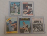 5 Vintage Al Kaline Baseball Card Lot Topps Tigers HOF 1966 1969 1971 1973 1974