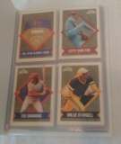 Vintage 1991 MDA Baseball All Stars Complete 18 Card Set In Album Stars HOF