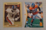 1990 Action Packed & 1995 SP NFL Denver Broncos HOF Rookie Card Pair RC Shannon Sharpe Terrell Davis