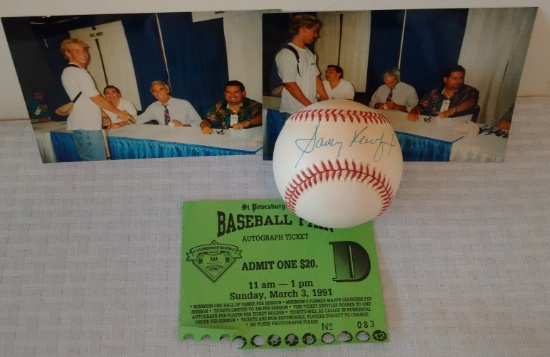 Autographed Signed ROMLB Baseball ST COA Picture Proof HOF Sandy Koufax Dodgers