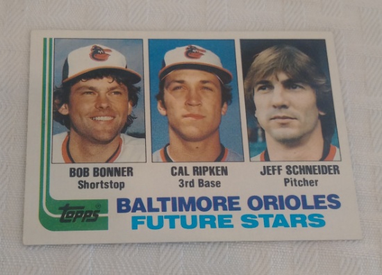 Vintage 1982 Topps Baseball #21 Cal Ripken Jr Rookie Card RC Orioles HOF