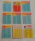 9 Different Vintage 1960s MLB Baseball Topps Checklist Card Lot 1963 Drysdale