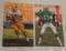2 NFL Football Goal Line Art Card Pair GLAC HOF Dan Marino Bart Starr /5000 LE