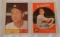 Vintage 1959 & 1961 Topps MLB Baseball Card Pair Al Kaline Tigers HOF