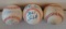 3 Auto Signed Baseball Lot Phillies Dual Tyler Green Lieberthal Willie Hernandez MLB Holo Bottalico