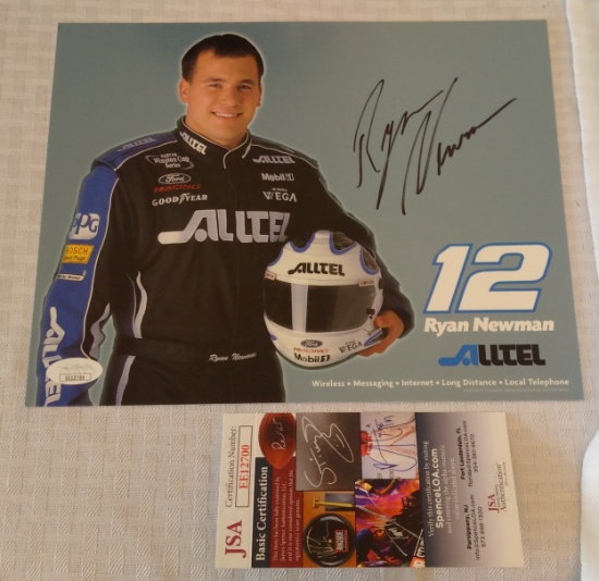 Ryan Newman Autographed Signed Hero Card NASCAR JSA