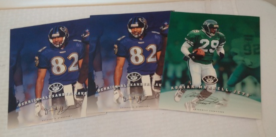 3 Leaf 1997 Autographed Signed 8x10 Insert Card Lot Photos Murrell Alexander