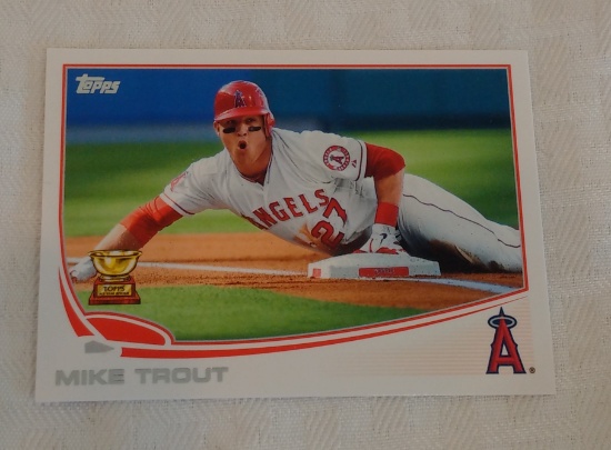 2013 Topps Baseball #27 Mike Trout 2nd Year Card Angels Nice Sharp