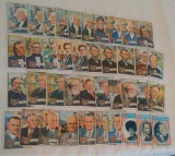 40 Vintage 1972 Topps Presidents Card Lot Starter Set Washington Lincoln Ike LBJ Chisholm