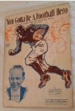 Rare 1933 Sheet Music You Gotta Be A Football Hero To Get Along With Beautiful Girls College