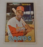 Vintage 1967 Topps Baseball Card #285 Lou Brock Cardinals HOF