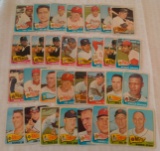 31 Vintage 1965 Topps Baseball Card Lot w/ Hodges Spahn
