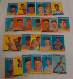 25 Vintage 1958 Topps Baseball Card Lot