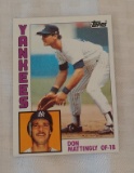 Key Vintage 1984 Topps Baseball Card #8 Don Mattingly Yankees Rookie RC